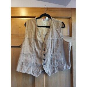 Levi's Men's Vintage Tan Corduroy Vest Size Large